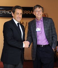 Nicolas Sarkozy, Bill Gates